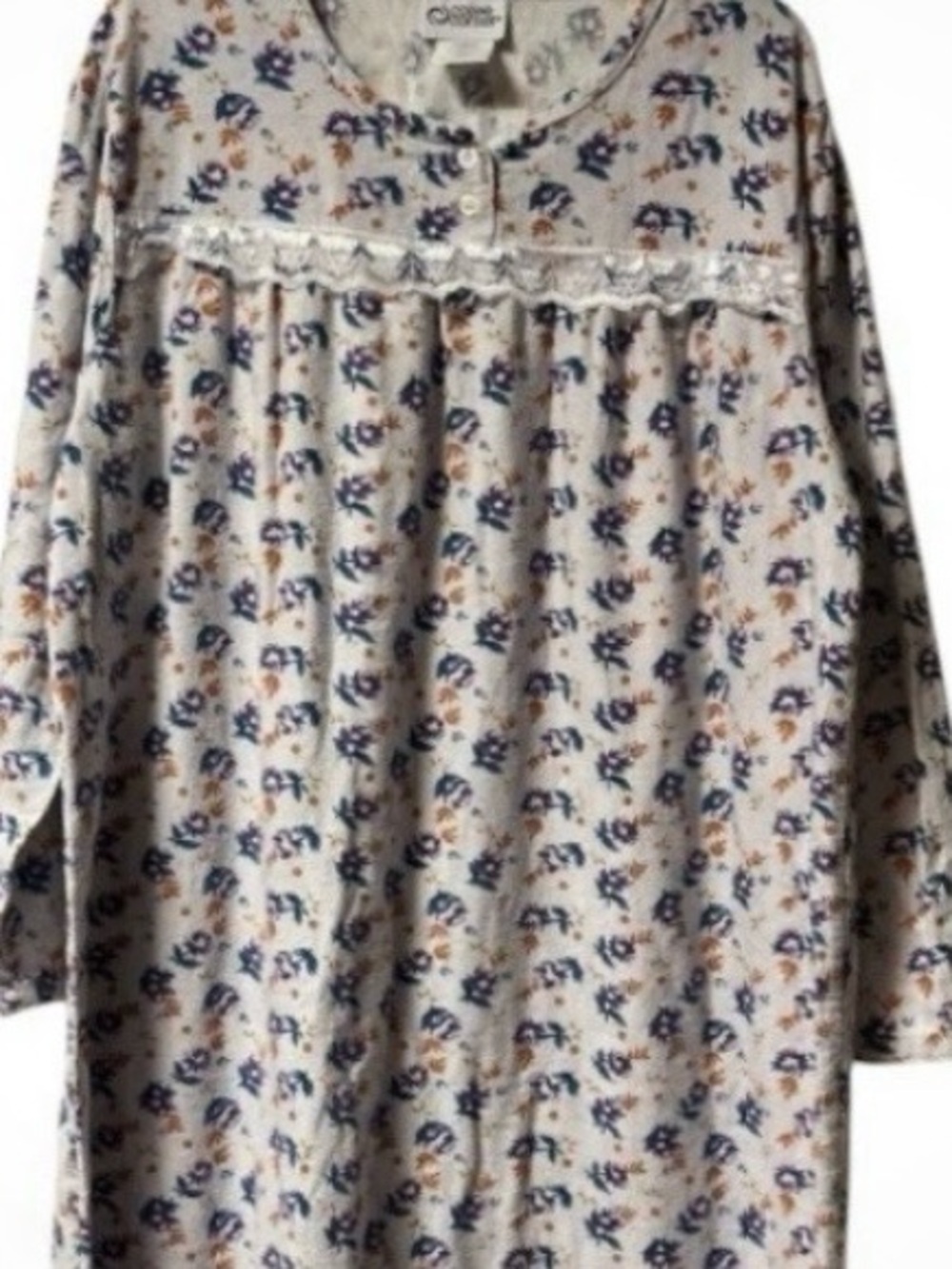 Cozee Corner ~ Women’s ~ Flannel ~ Nightgown ~ Large ~ 100 % Cotton